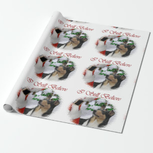 Papier Cadeau Le colley lisse rencontre Noël de Père Noël