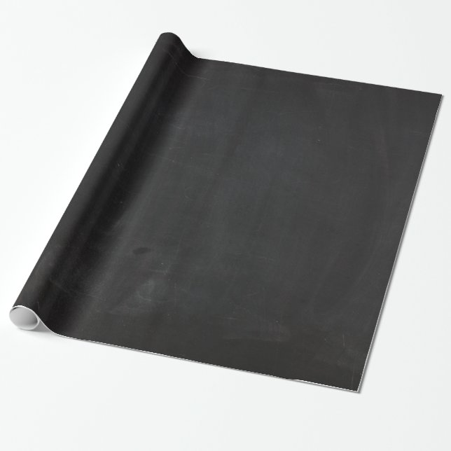 Papier Cadeau Le conseil de noir de craie de tableau enseignent (Déroulé)