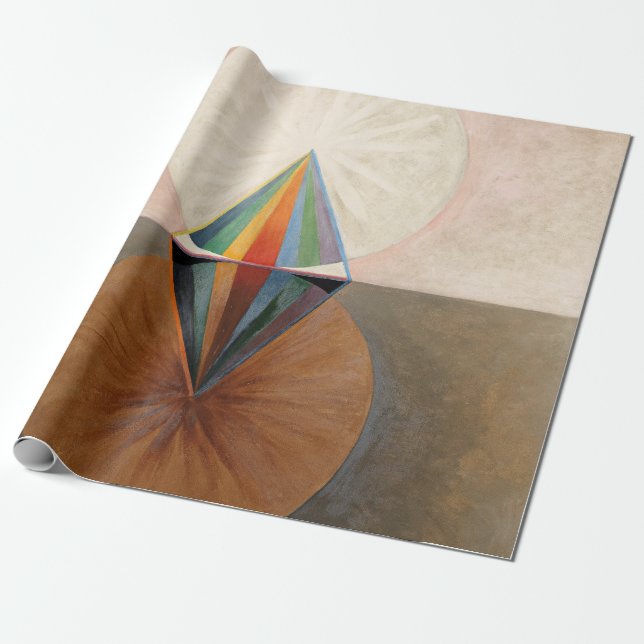 Papier Cadeau Le Cygne, Groupe IX, No.12 par Hilma af Klint (Déroulé)