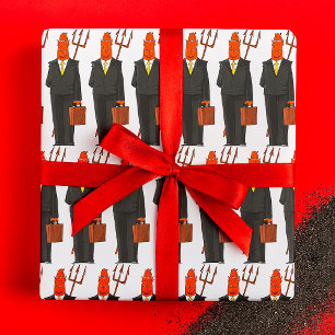Papier Cadeau Le Diable En Costume
