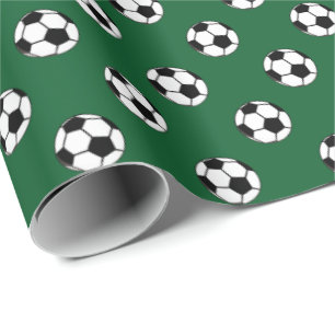 Papier Cadeau Le football du football folâtre le thème n'importe