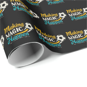 Papier Cadeau Le football fait la magie