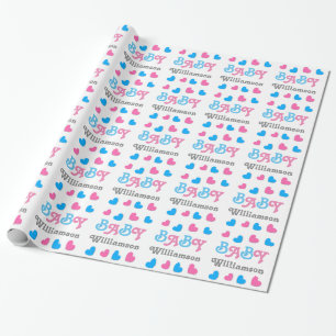 Papier Cadeau Le genre indiquent la collection A09 de coeurs de