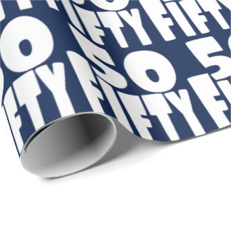 Papier Cadeau Le GRAND 50 Cinquantième anniversaire