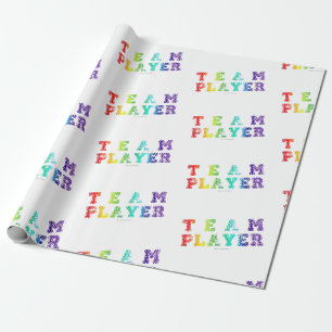 Papier Cadeau Le joueur de l'équipe de SlipperyJoe rempli de plu