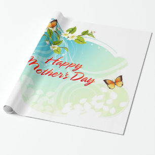 Papier Cadeau Le jour de mère heureux 22