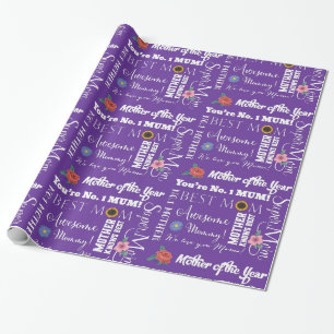 Papier Cadeau Le jour de mère vous êtes maman de maman de no. 