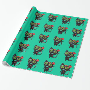 Papier Cadeau Le jour du chat noir mort