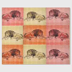 Papier Cadeau LE LION DU CAP MENANT, par Rembrandt
