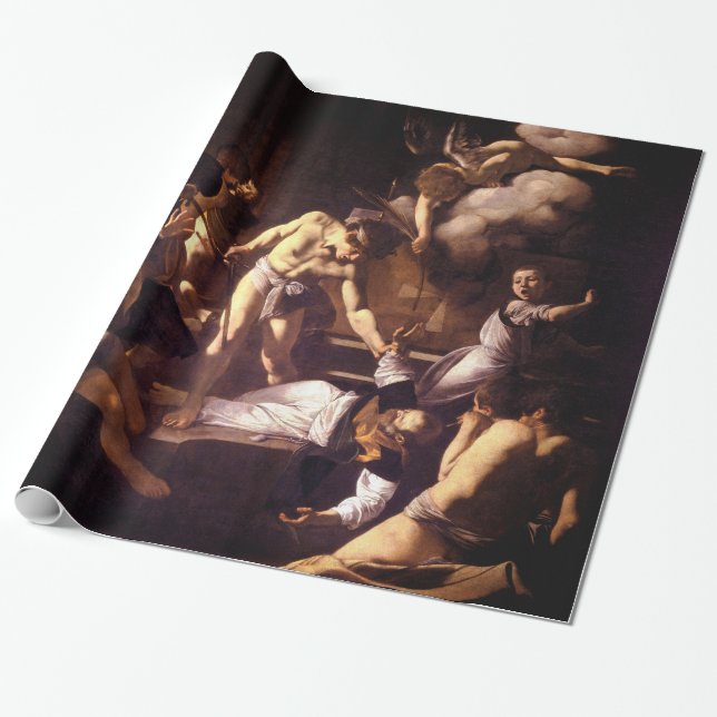 Papier Cadeau Le martyre de St Matthew par Caravaggio 1600 (Déroulé)