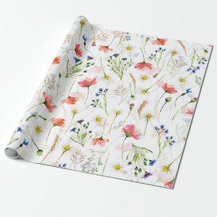 Papier Cadeau Le Meadow Fleur sauvage scandinave