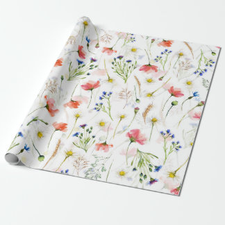 Papier Cadeau Le Meadow Fleur sauvage scandinave