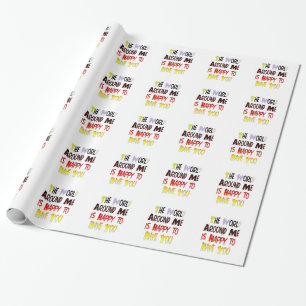 Papier Cadeau Le Monde Autour De Moi Est Heureux De Vous Avoir