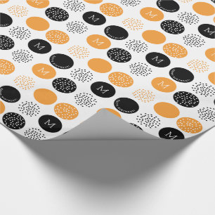 Papier Cadeau Le monogramme de joyeux anniversaire entoure