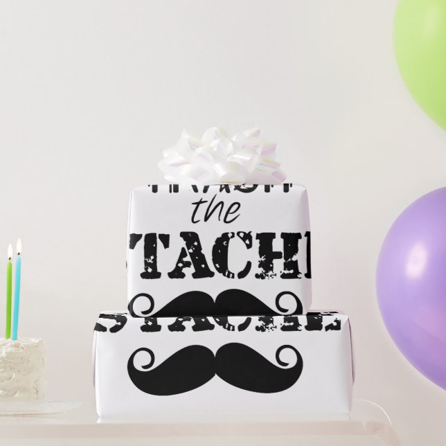 Papier Cadeau Le Motif de la moustache Stache (Cadeaux de fête)