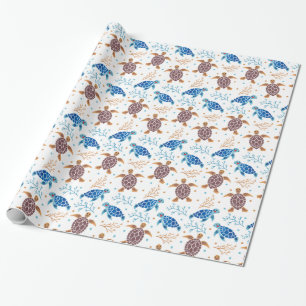 Papier Cadeau Le motif de tortue de mer
