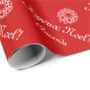Papier Cadeau Le papier d'emballage   de Noël de Joyeux Noel
