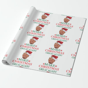 Papier Cadeau Le papier d'enveloppement de Noël de Donald Trump