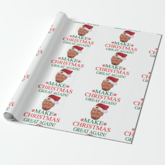Papier Cadeau Le papier d'enveloppement de Noël de Donald Trump