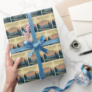 Papier Cadeau Le Parc national volcanique de Lassen   Voyage rou