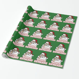 Papier Cadeau Le père noël a un grand paquet