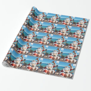 Papier Cadeau Le père noël en Hawaï