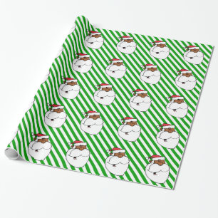 Papier Cadeau Le père noël noir