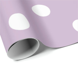 Papier Cadeau Le petit blanc de polka pointille l'améthyste