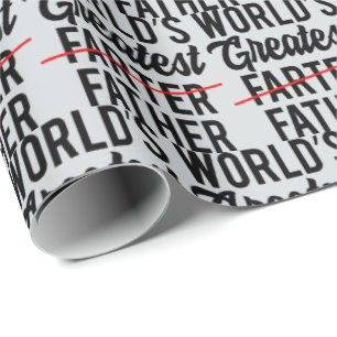 Papier Cadeau Le plus grand père de Funny World