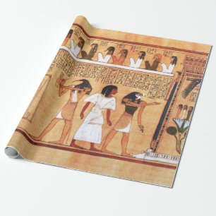 Papier Cadeau Le poids du coeur contre la plume de Maat