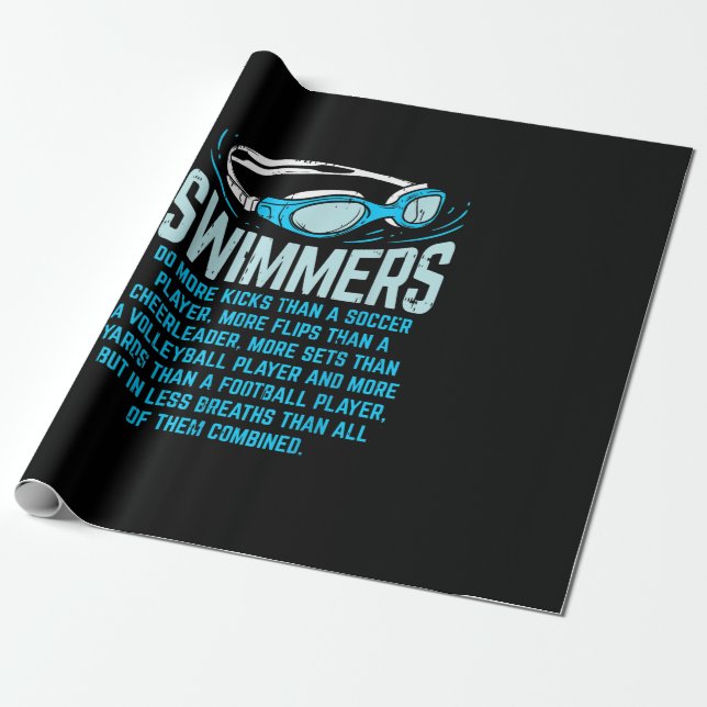 Papier Cadeau Le Poison de Swimming Lover (Déroulé)
