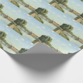 Papier Cadeau Le Pont Du Chemin De Fer Camille Pissarro