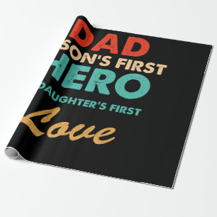 Papier Cadeau Le premier héros de la fille de papa Fils Premier