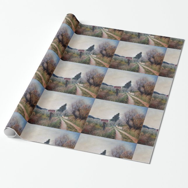 Papier Cadeau Le PREMIER RESSORT DANS VERNALESE/paysage de la (Déroulé)