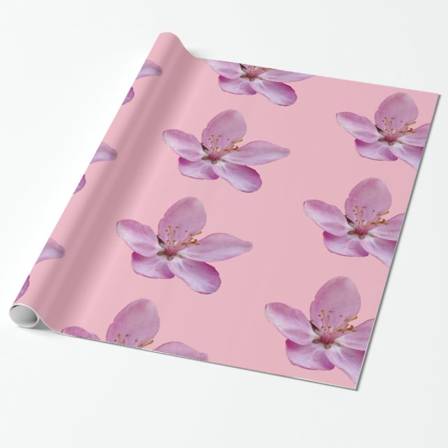 Papier Cadeau le printemps est ici papier d'emballage (Déroulé)