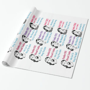 Papier Cadeau Le rétro Tableau de Bunco carde l'enveloppe de