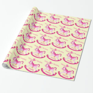 Papier Cadeau Le rose a appelé enveloppe de motif d'anniversair