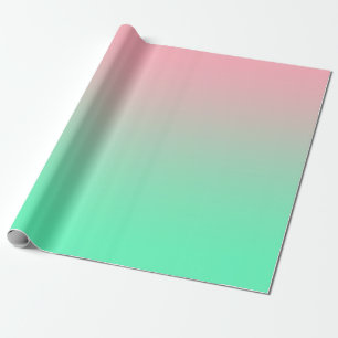 Papier Cadeau Le rose pastel et le vert pâle devraient toujours 