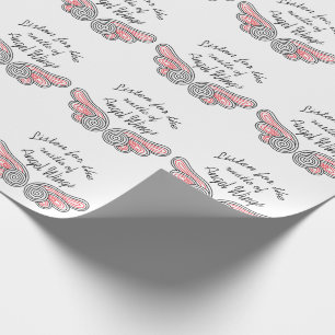 Papier Cadeau Le Roulement d'Angel Wings