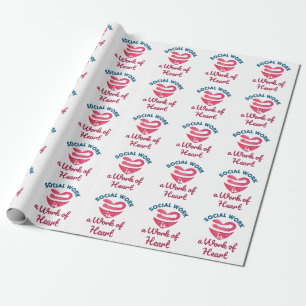 Papier Cadeau Le travail social est un travail de coeur Travaill