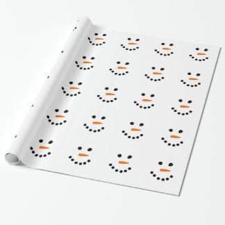 Papier Cadeau Le visage de Snowman