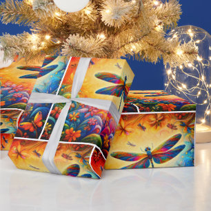 Papier Cadeau Le voyage de la libellule