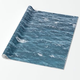 Papier Cadeau L'eau bleue nautique d'océan