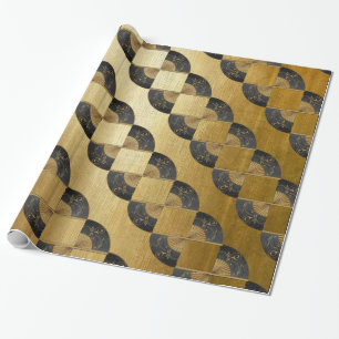 Papier Cadeau L'échelle de Golden Jacob avec des fans orientaux