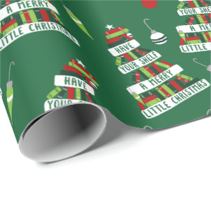 Papier Cadeau Lecteurs et amateurs de livres Arbre de Noël