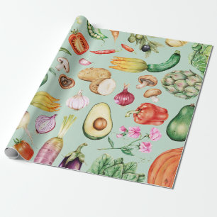 Papier Cadeau Légumes
