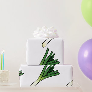 Papier Cadeau Légumes de poireau