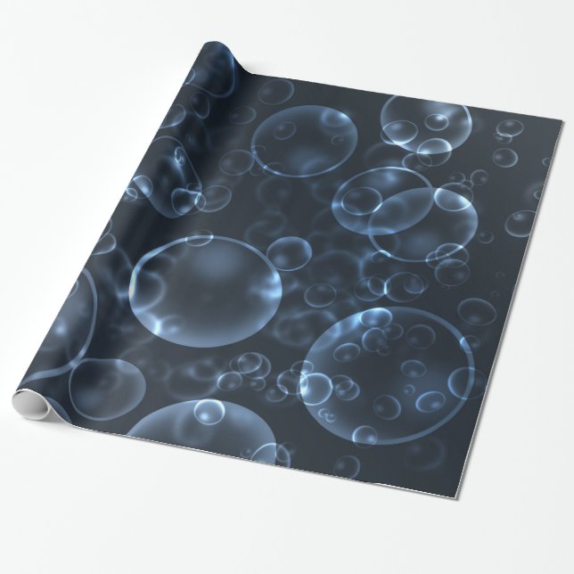 Papier Cadeau Lentilles bleues, boukeh (Déroulé)