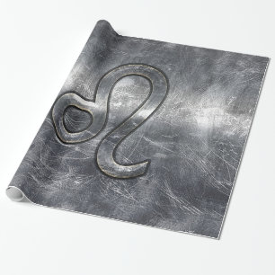Papier Cadeau Leo Zodiac Connexion Grunge Décor Distressed