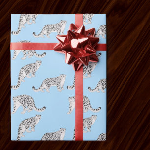 Papier Cadeau Léopards des neiges